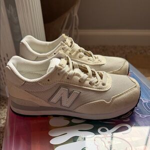 New Balance Off-White Mesh Sneakers